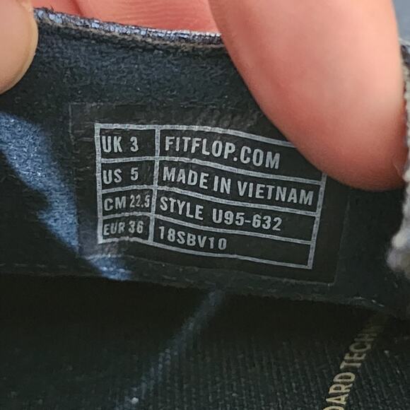 Fitflop Superloafer Glitzy Women's Casual Comfort Shoes Size 5 Meteor Blue - Picture 9 of 9